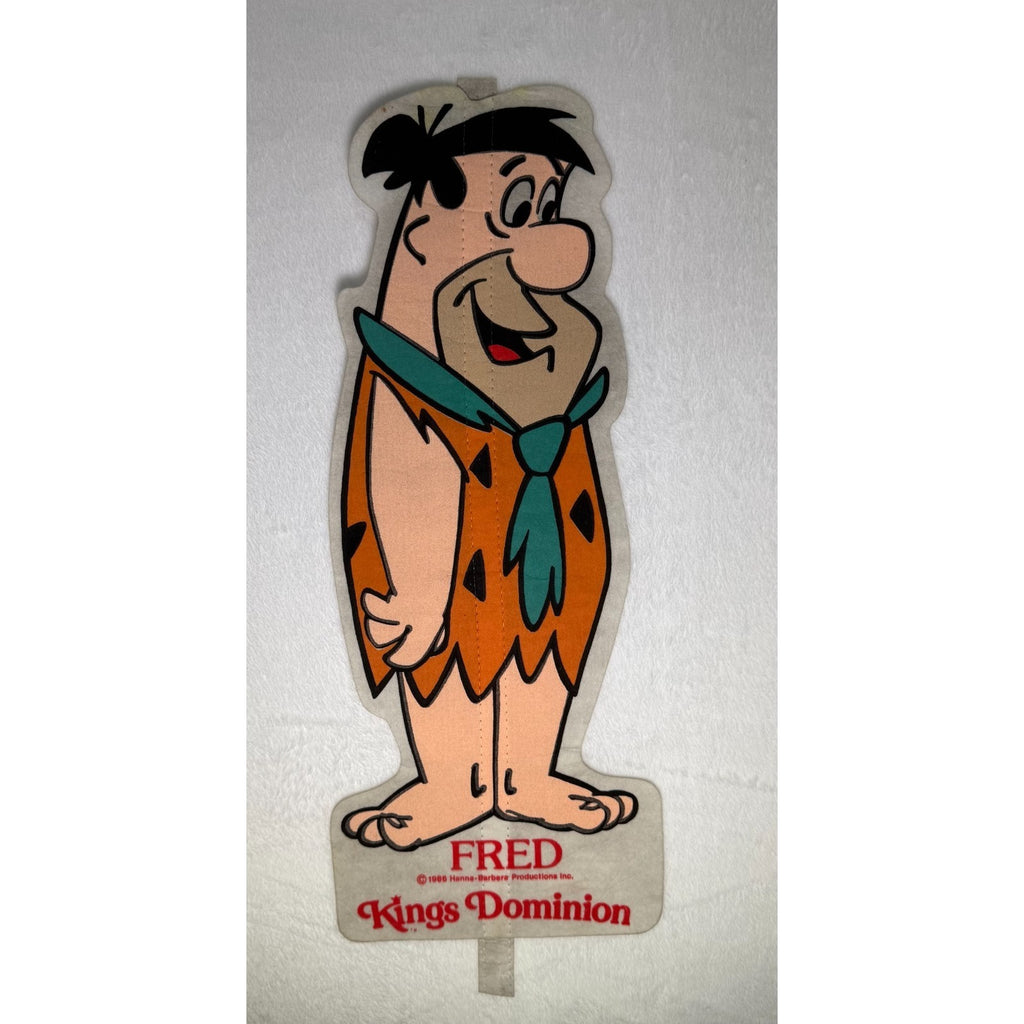 Vintage 1986 Hanna-Barbera King's Dominion Fred Flinstone pennant