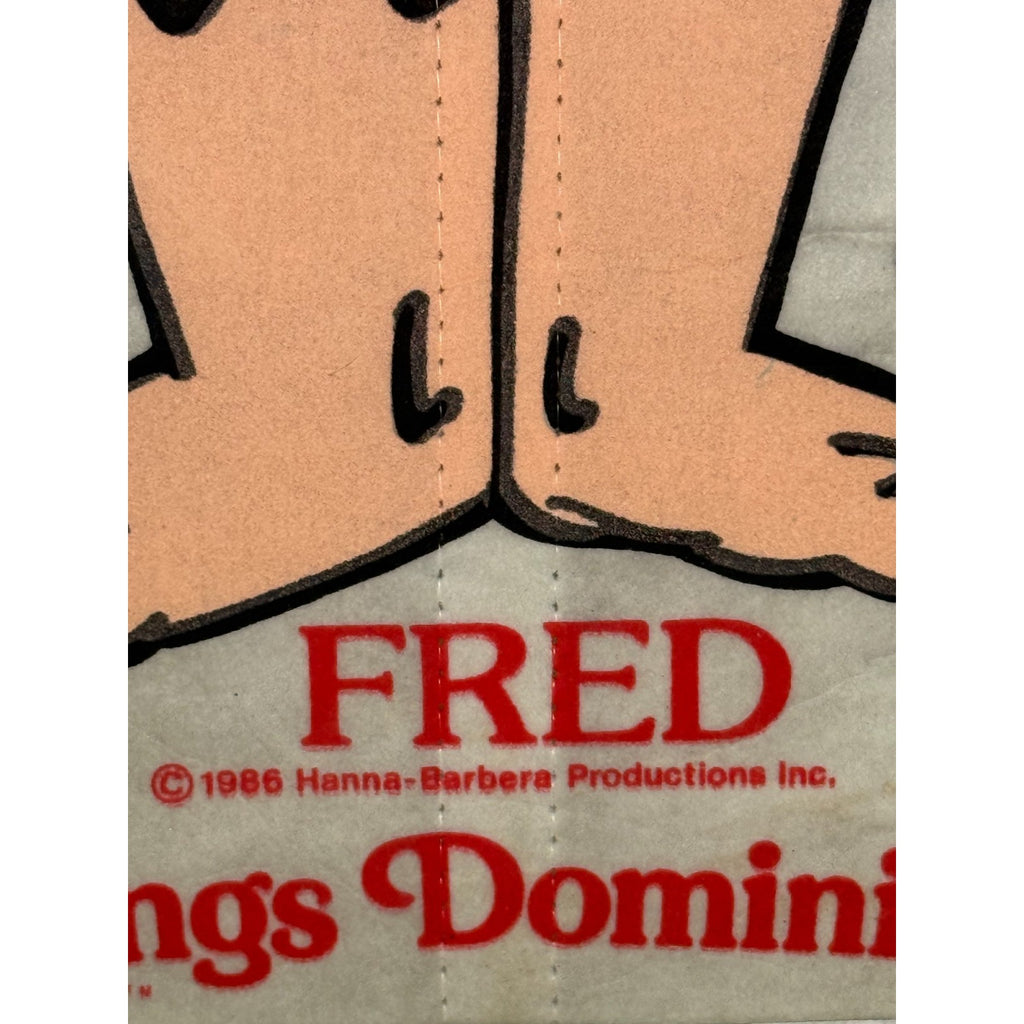 Vintage 1986 Hanna-Barbera King's Dominion Fred Flinstone pennant