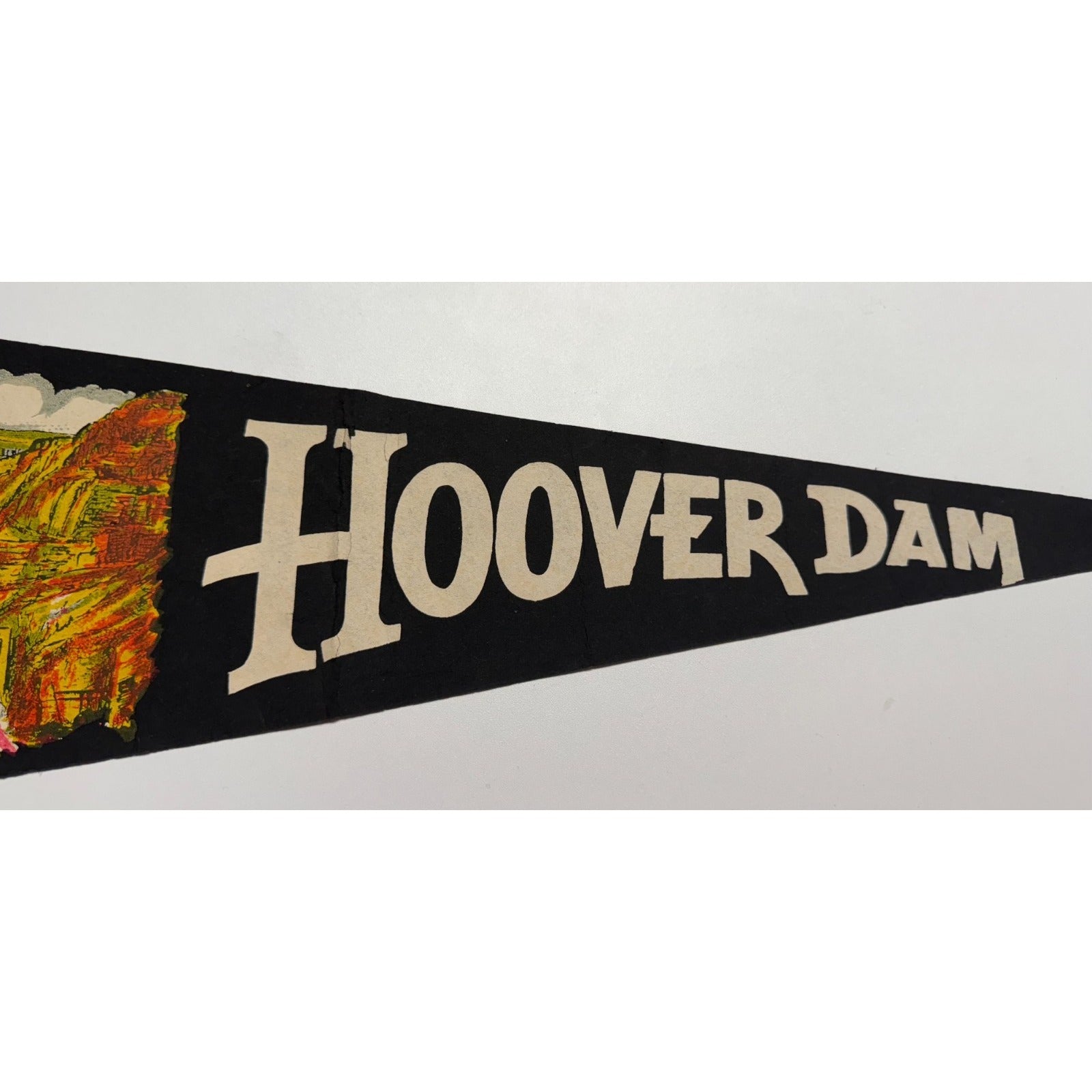 Vintage Hoover Dam pennant