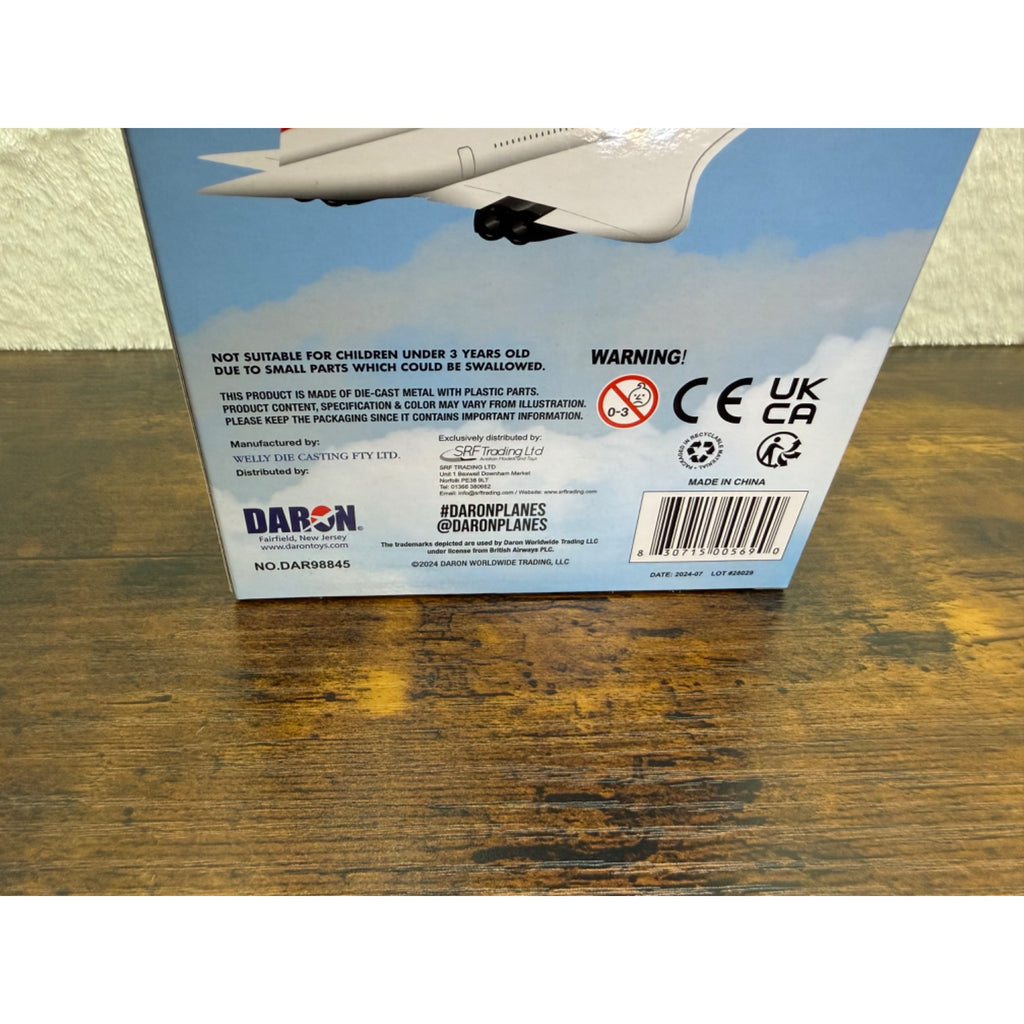 British Airways Concorde Die-Cast Metal Authentic Livery Model Plane For Ages 4+