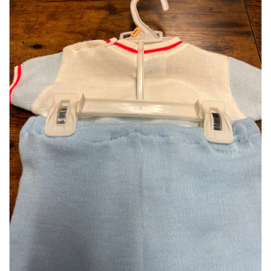Vintage Glo-Knit 2 piece sweater set size 0/5 months Made in Japan