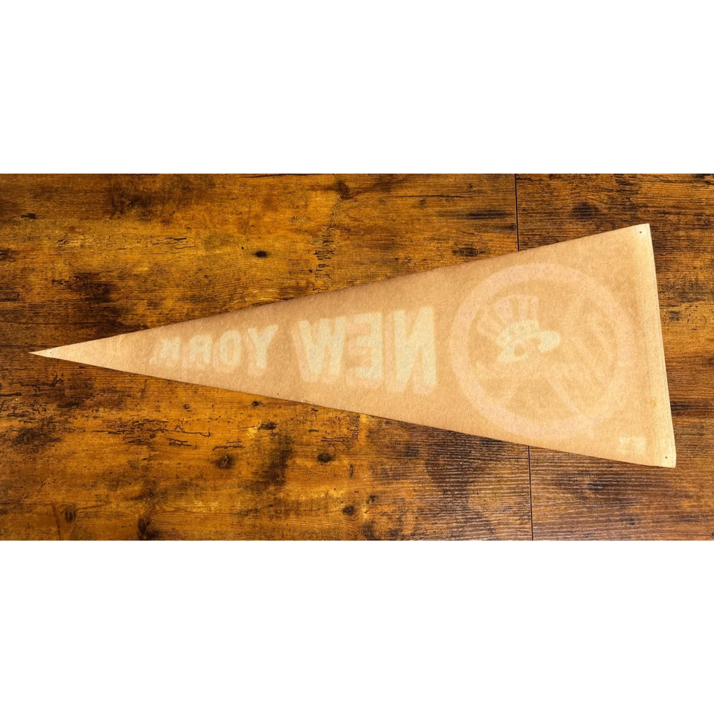 Vintage MLB New York Yankees pennant aged