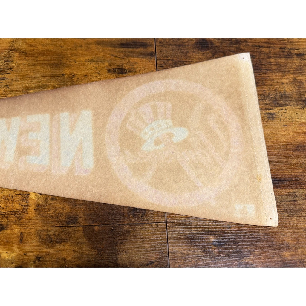 Vintage MLB New York Yankees pennant aged