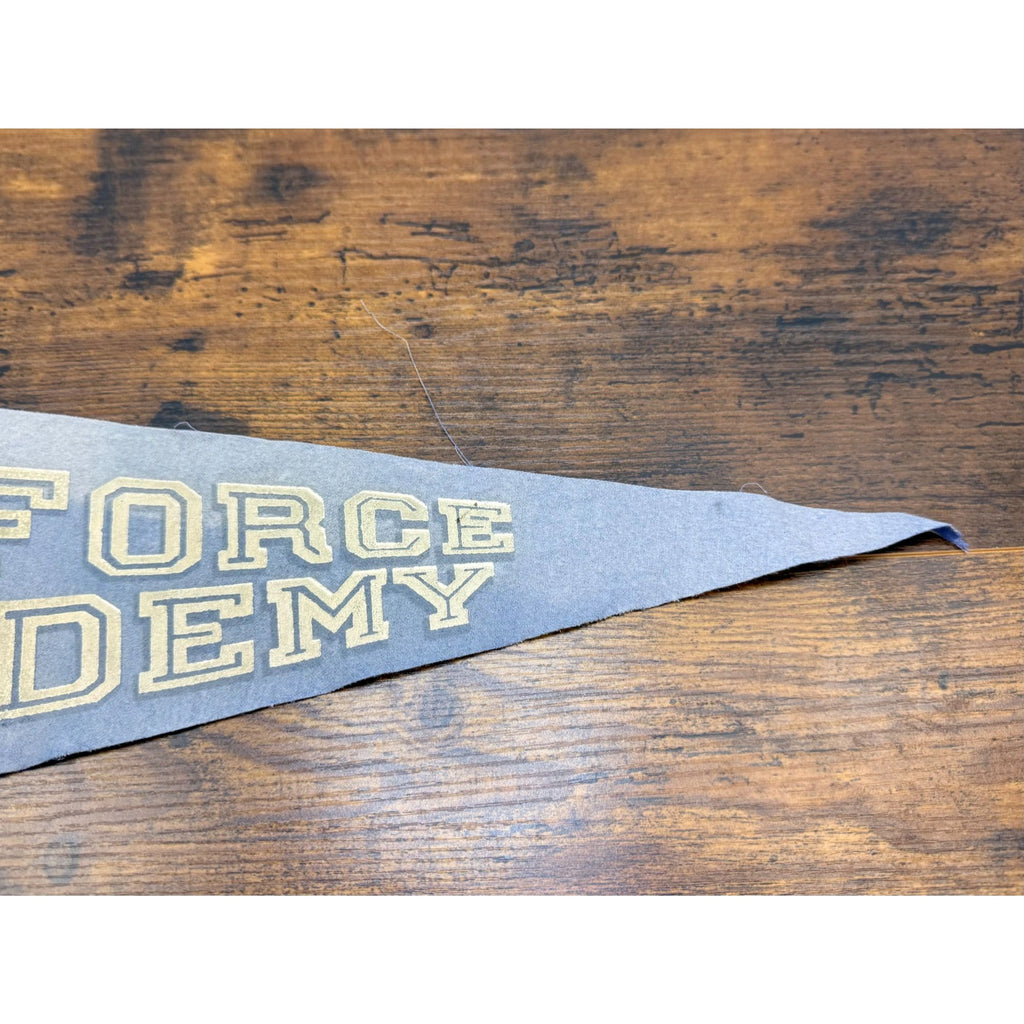 Vintage Air Force Academy Felt Pennant With Eagle & Lightning Bolt Design