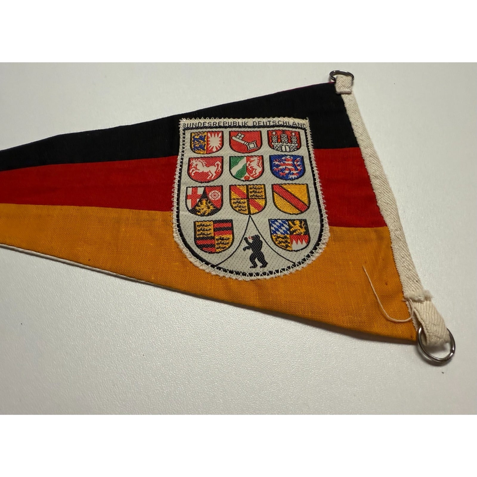 Vintage double-sided stitched Germany pennant