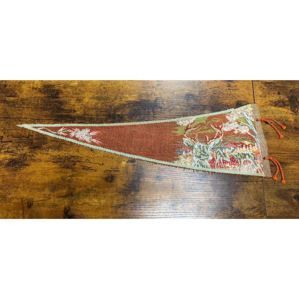 Vintage Crater Lake Oregon Souvenir Pennant Banner Flag