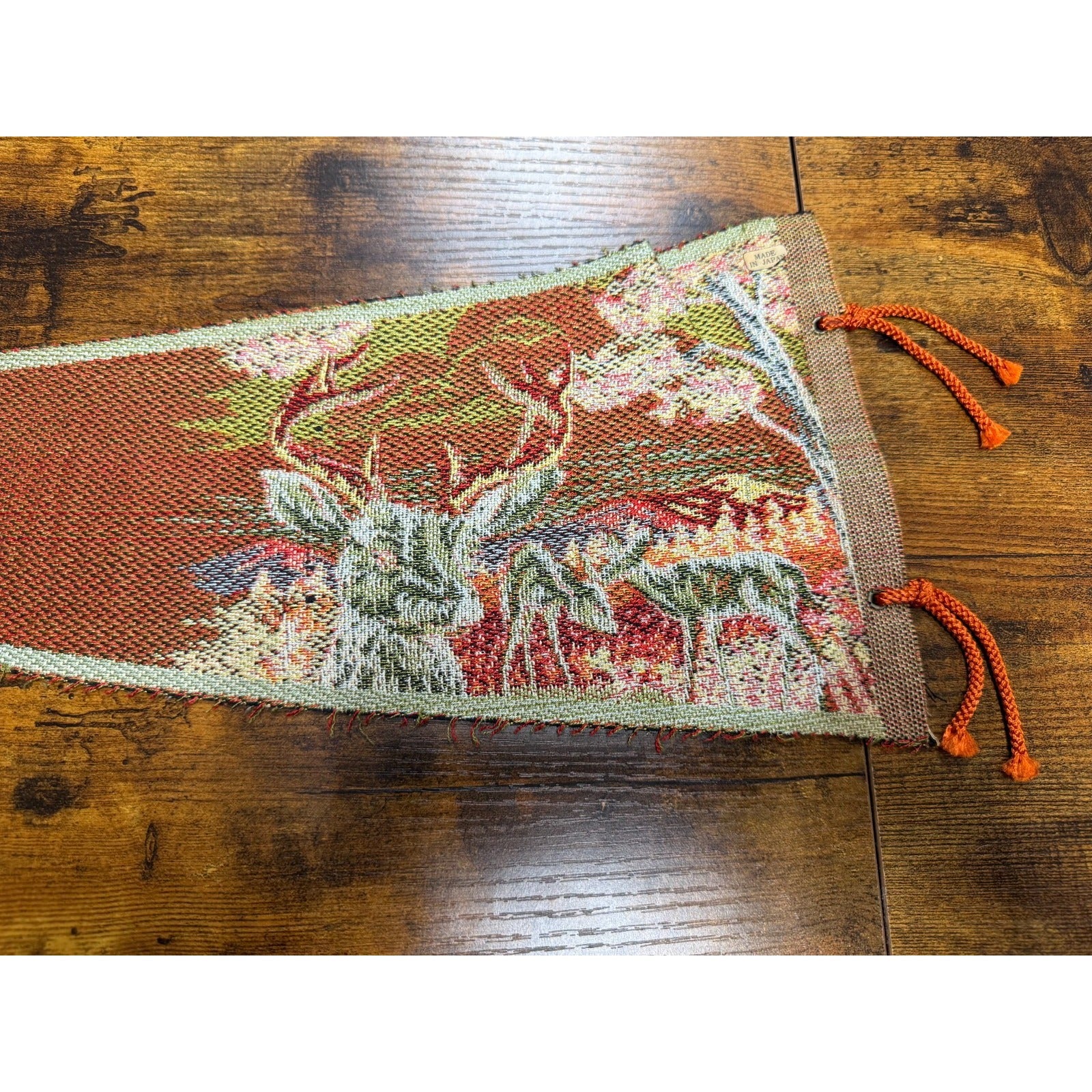 Vintage Crater Lake Oregon Souvenir Pennant Banner Flag
