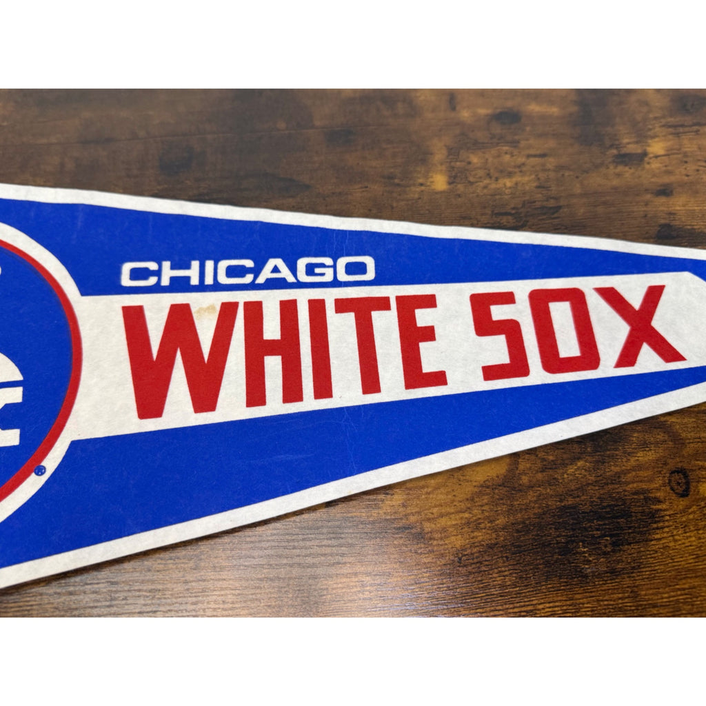 Vintage MLB Chicago White Sox MLB Felt Pennant Baseball Memorabilia 30 inches