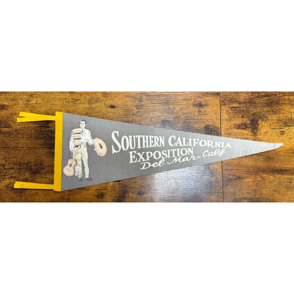 Vintage Southern California Exposition Del Mar, California pennant