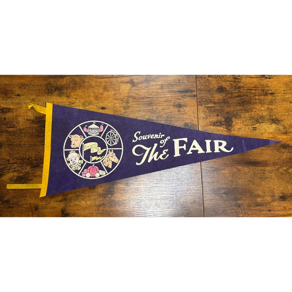 Vintage Souvenir of The Fair pennant