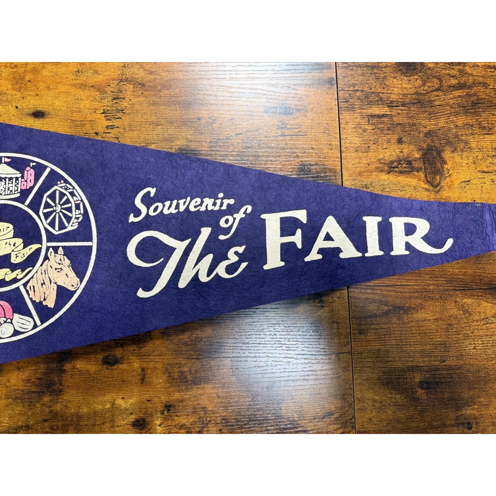 Vintage Souvenir of The Fair pennant