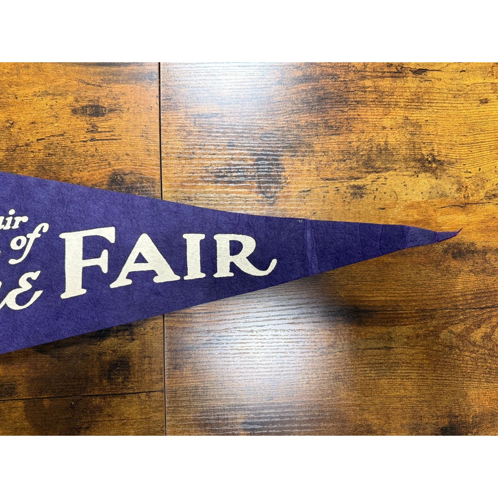 Vintage Souvenir of The Fair pennant