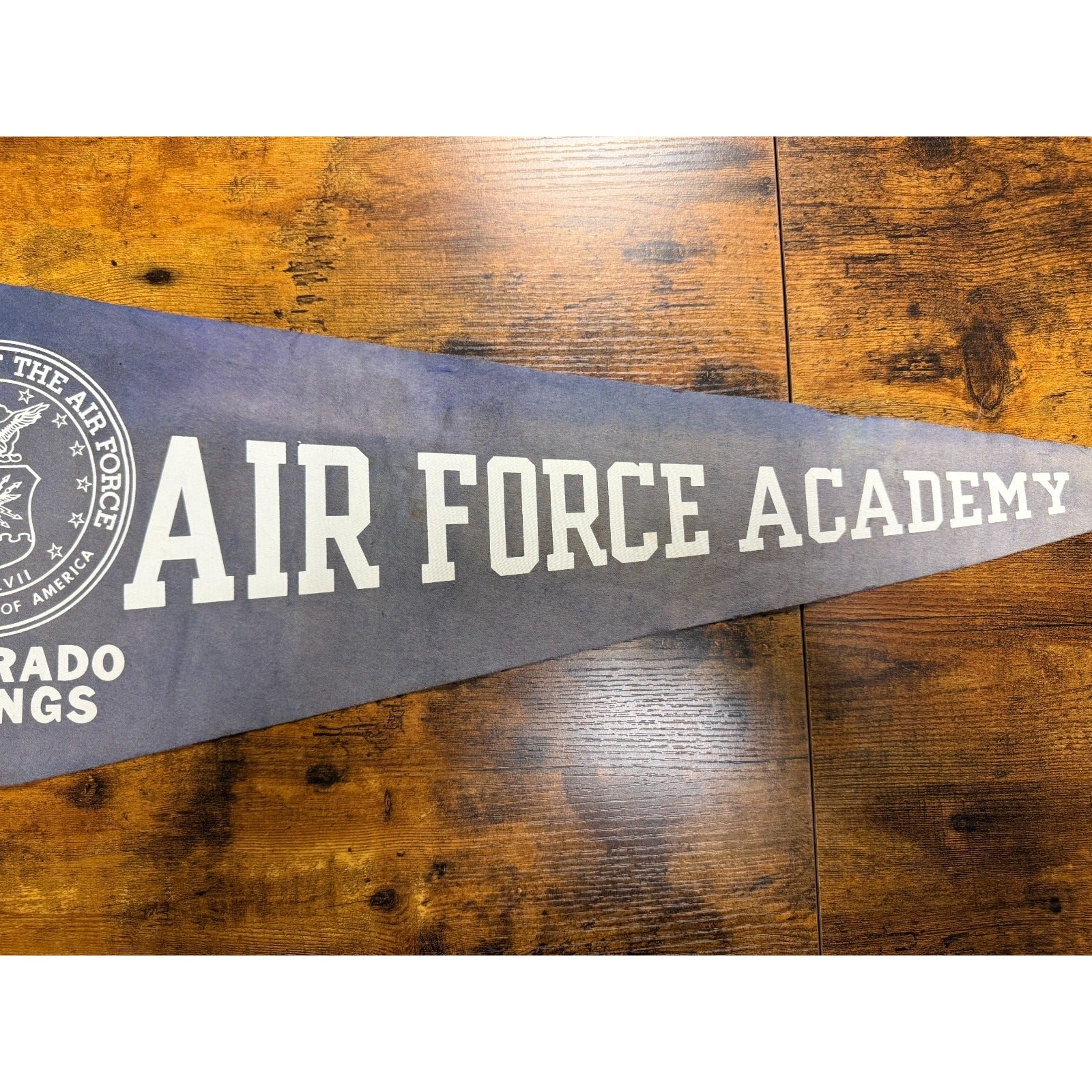 Vintage Air Force Academy 30 Inch Pennant Colorado Springs Old Military