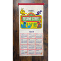 Sesame Street Live 1984 Fabric Wall Calendar With Big Bird Cookie Monster & More