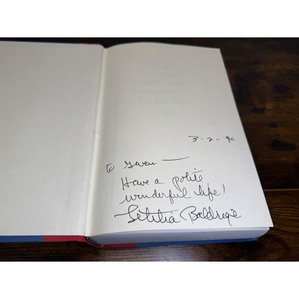 Letitia Baldriges New Manners For The 90s Hardcover Book Red & Blue Binding 1990