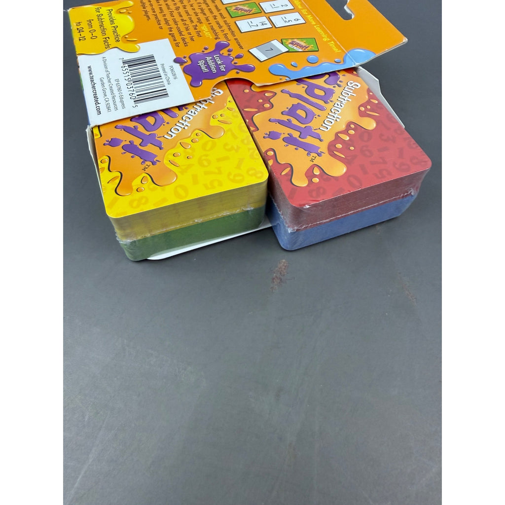 Subtraction Splat! Card Game Grades 2+ Educational Math Practice By Edupress