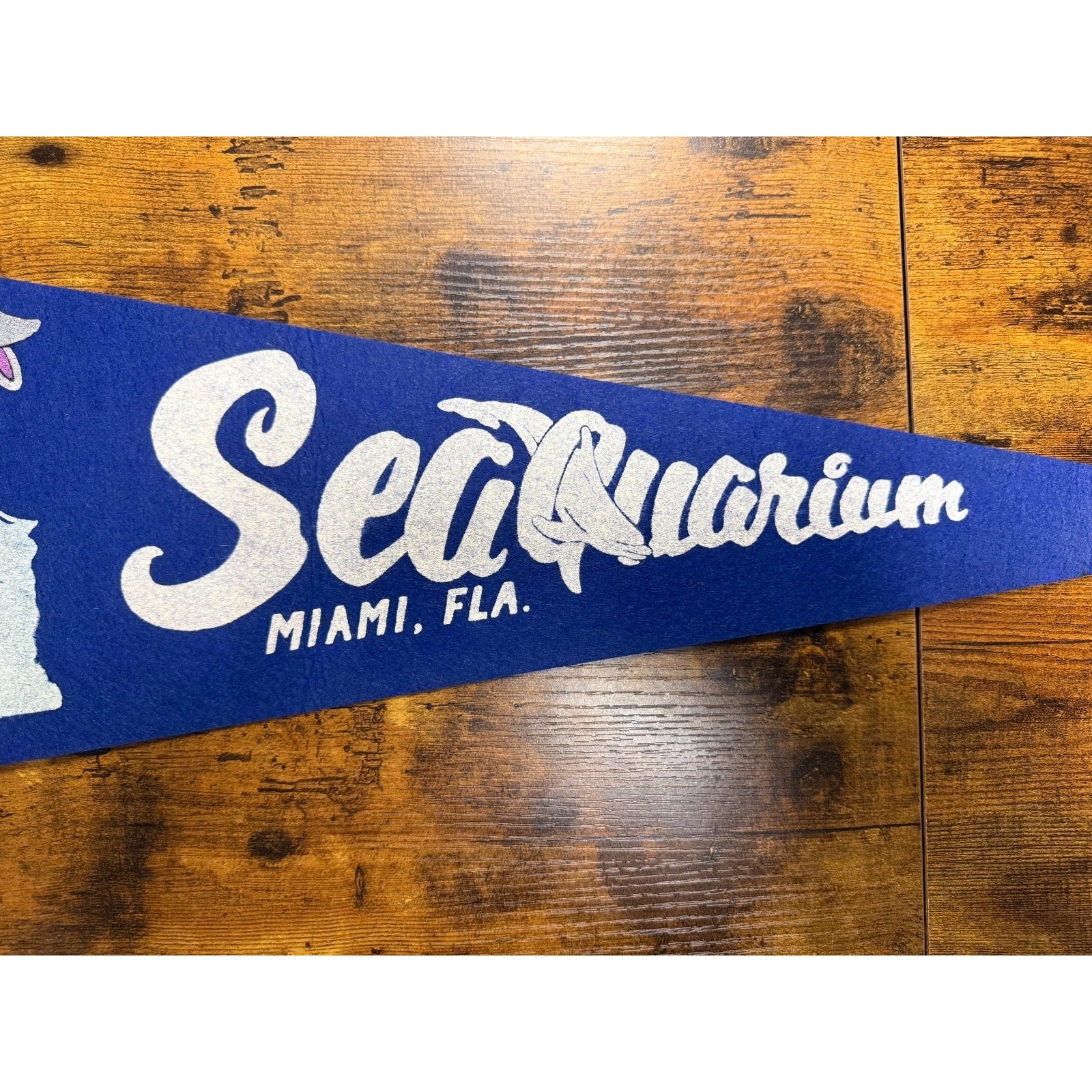 Vintage Seaquarium Miami, Florida pennant