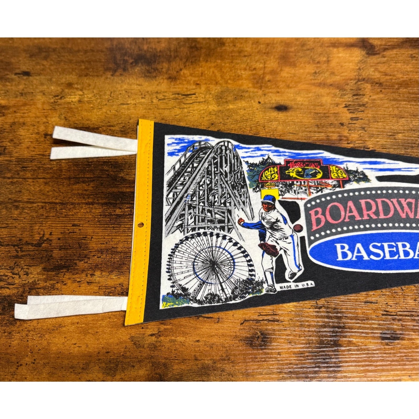 Vintage Boardwalk Baseball pennant
