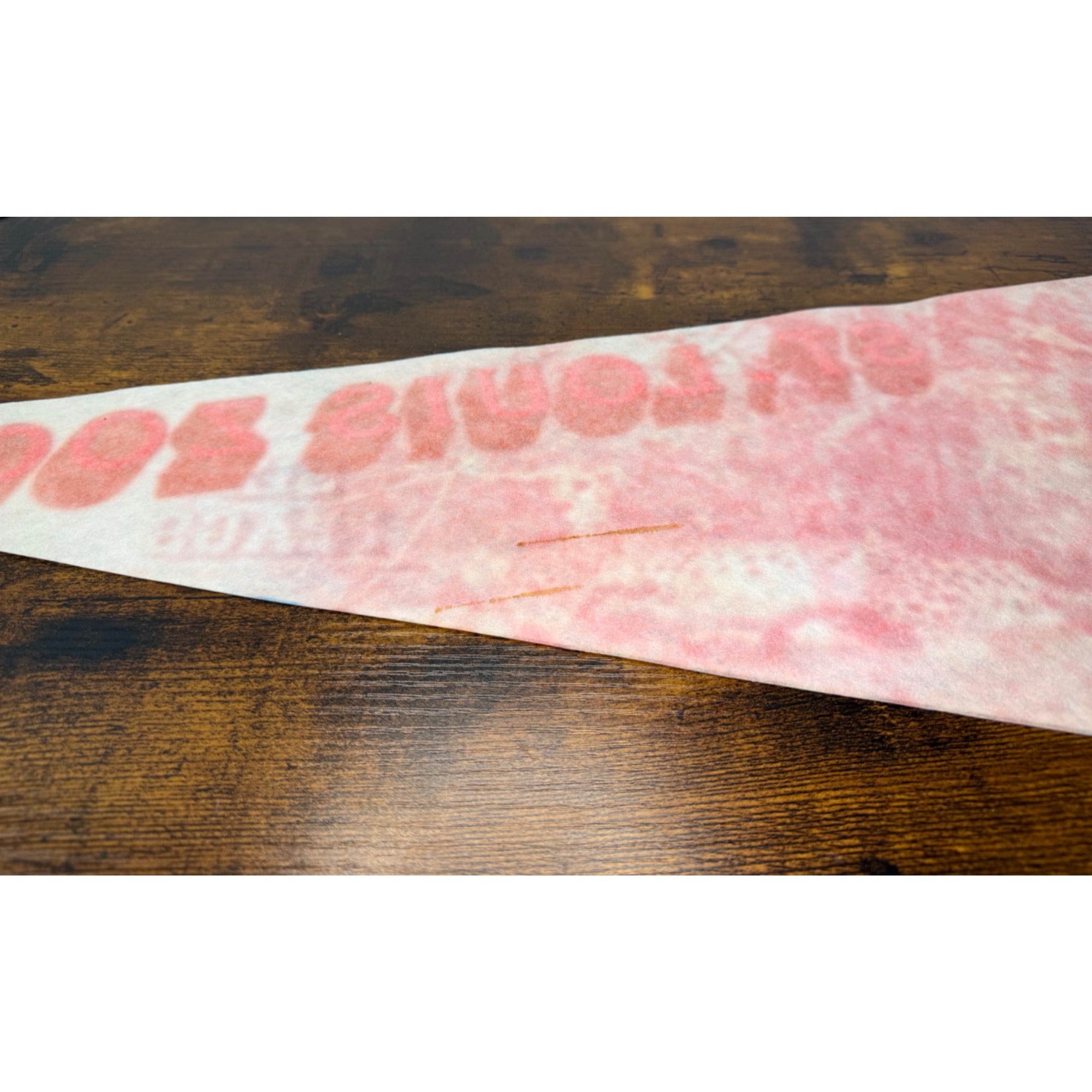 Vintage St. Louis Zoo Pennant With Cheetah Design Felt St. Louis MO Souvenir