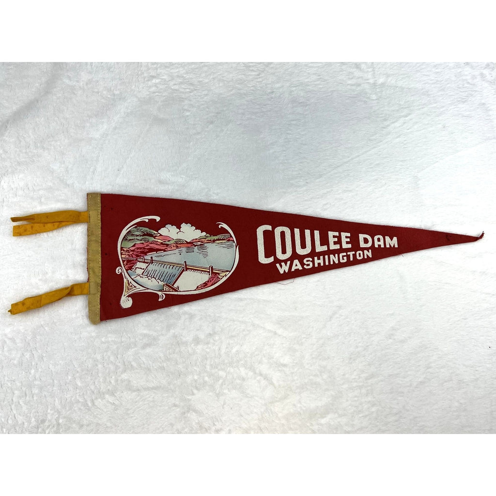 Vintage Coulee Dam Washington pennant