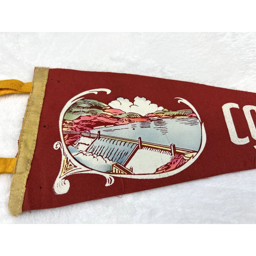 Vintage Coulee Dam Washington pennant