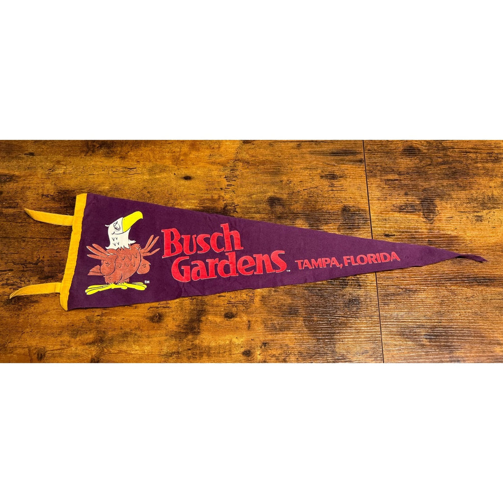 Vintage Busch Gardens Tampa, Florida pennant