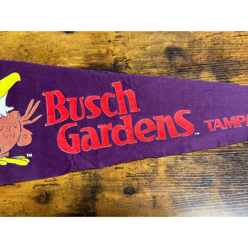 Vintage Busch Gardens Tampa, Florida pennant