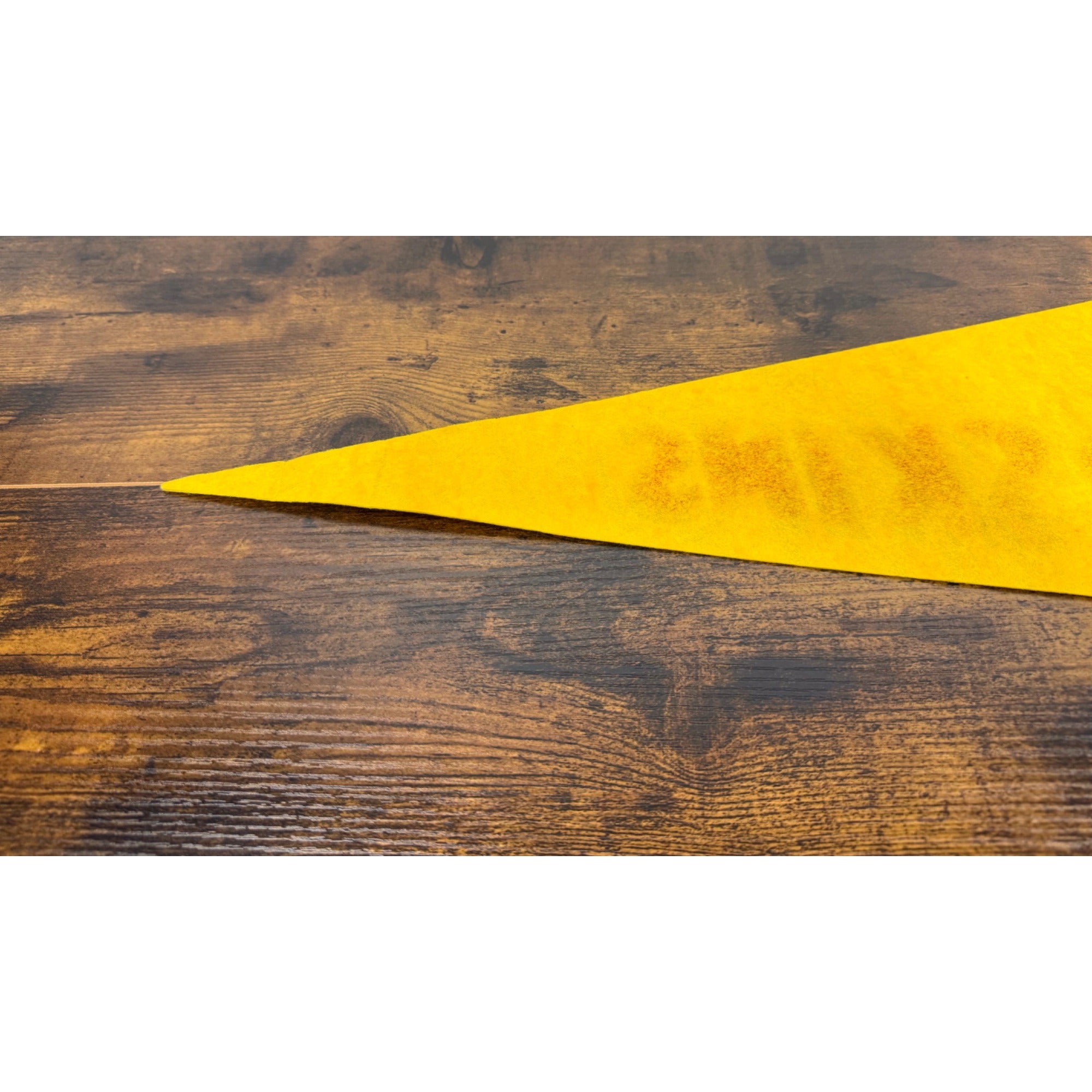 Vintage Washington Redskins NFL Felt Pennant With Helmet Logo - Yellow & Burgundy - Collectible Sports Memorabilia