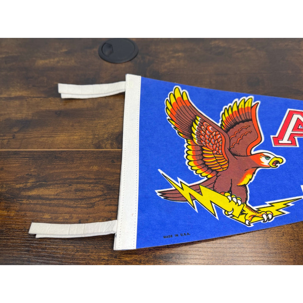 Vintage Air Force Academy Pennant With Eagle Graphic & Lightning Bolt