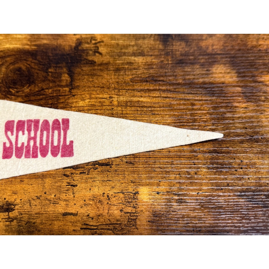Vintage Hancock School pennant