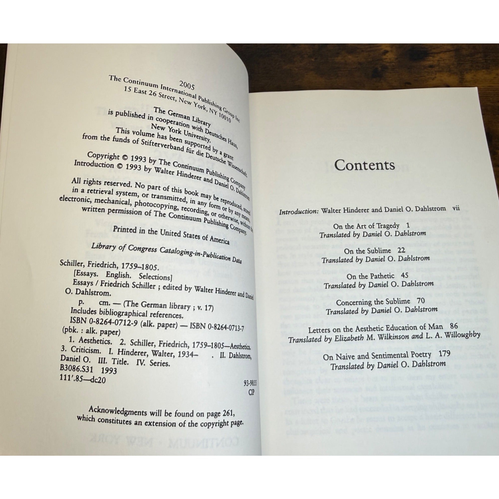 Friedrich Schiller Essays Paperback Edited By Hinderer & Dahlstrom