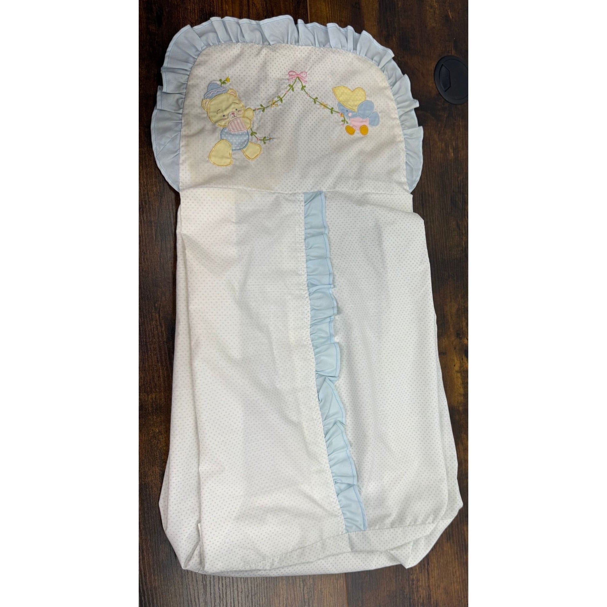 Vintage House of Hatten baby diaper hanger bear embroidery Nursery Decor