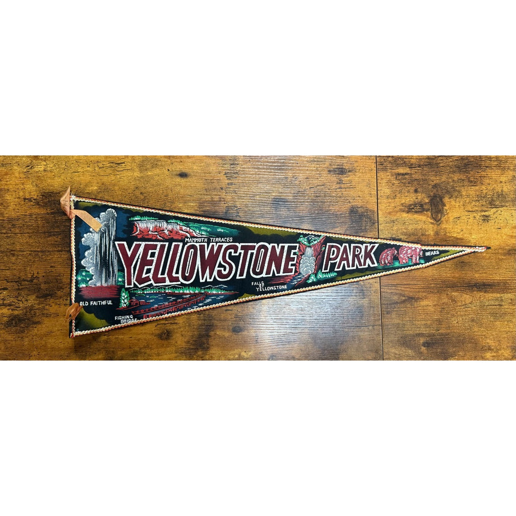 Vintage Yellowstone Park pennant Made in Japan