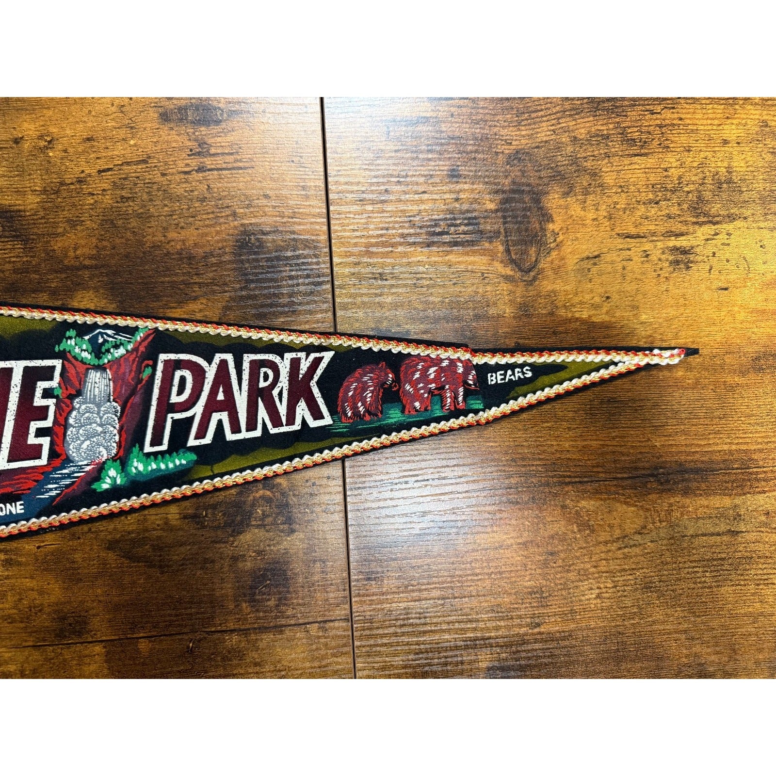 Vintage Yellowstone Park pennant Made in Japan