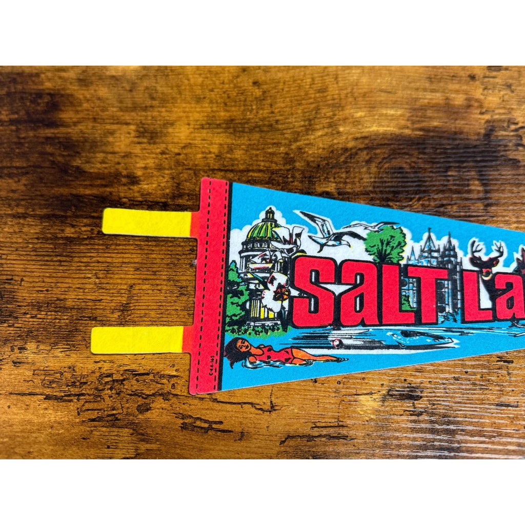 Vintage Salt Lake City, Utah pennant
