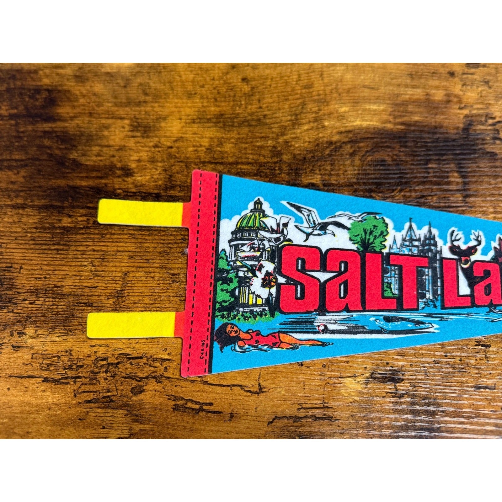 Vintage Salt Lake City, Utah pennant