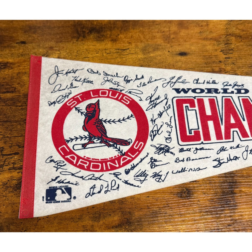 Vintage 1982 MLB St. Louis Cardinals World Champions pennant