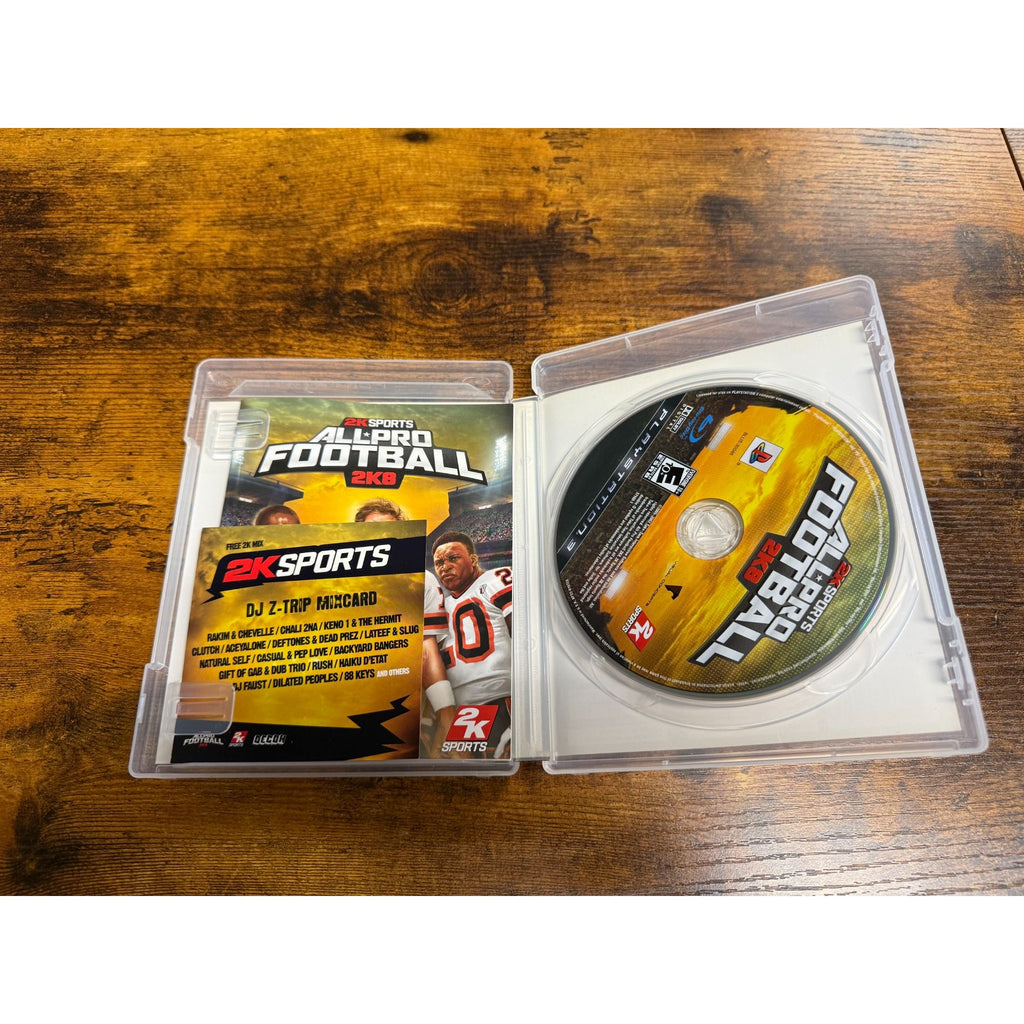 All-Pro Football 2K8 PS3 Complete With Case Manual & Disc By 2K Sports