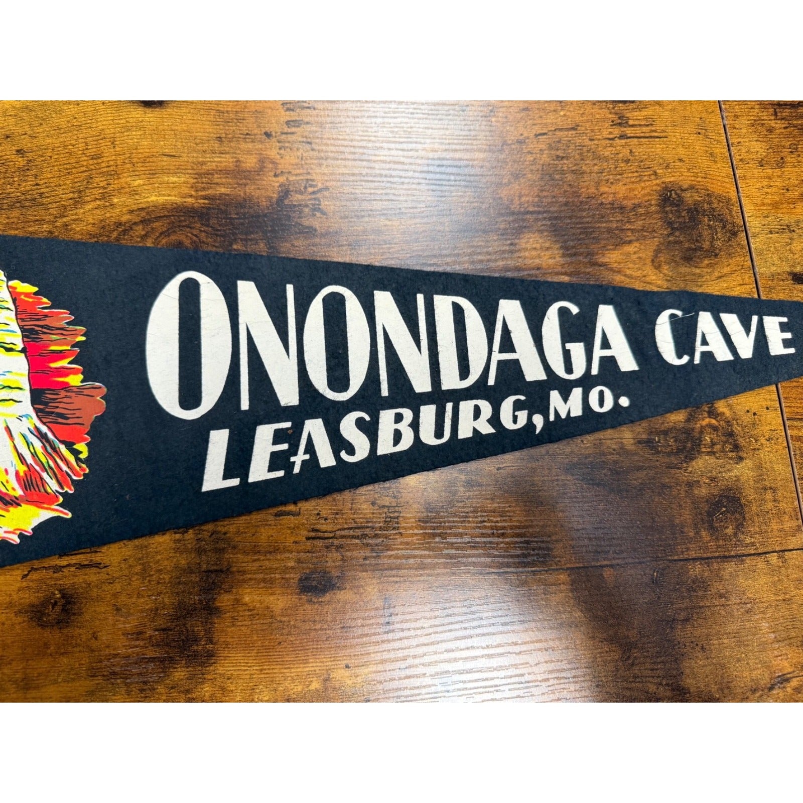 Vintage Onondaga Cave Leasburg, Missouri pennant