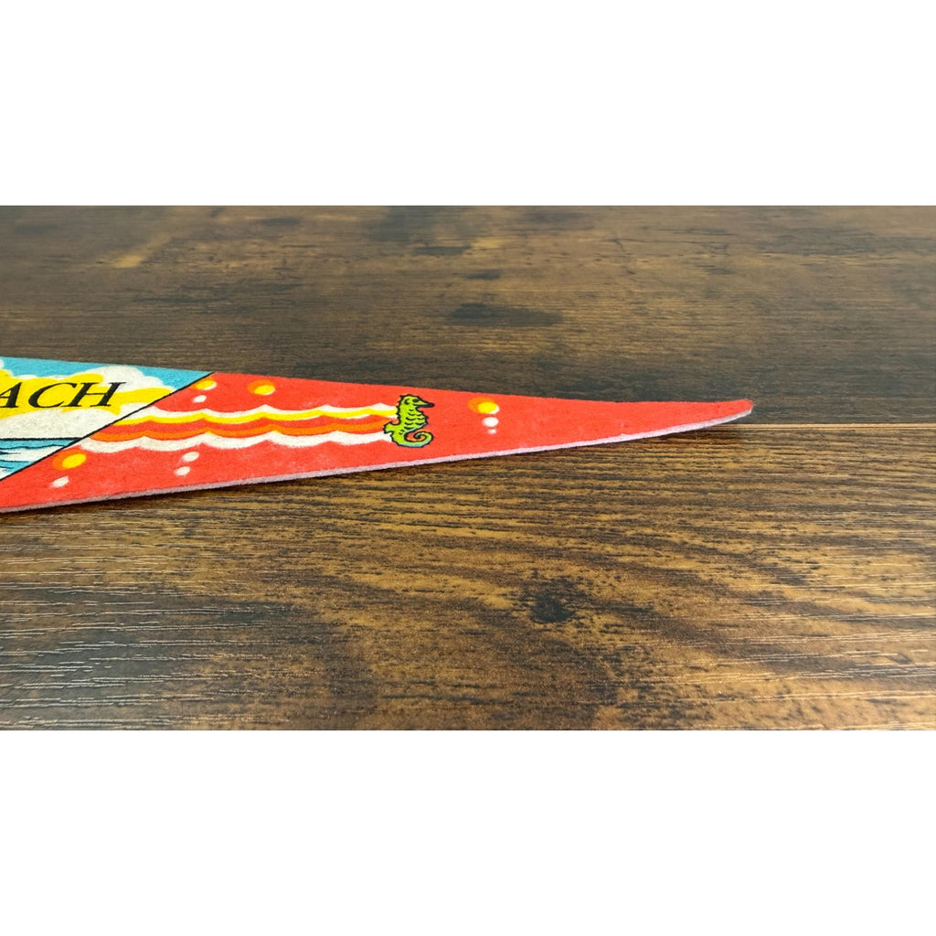 Vintage Weirs Beach Laconia N.H. Souvenir Felt Pennant 14.5 inches