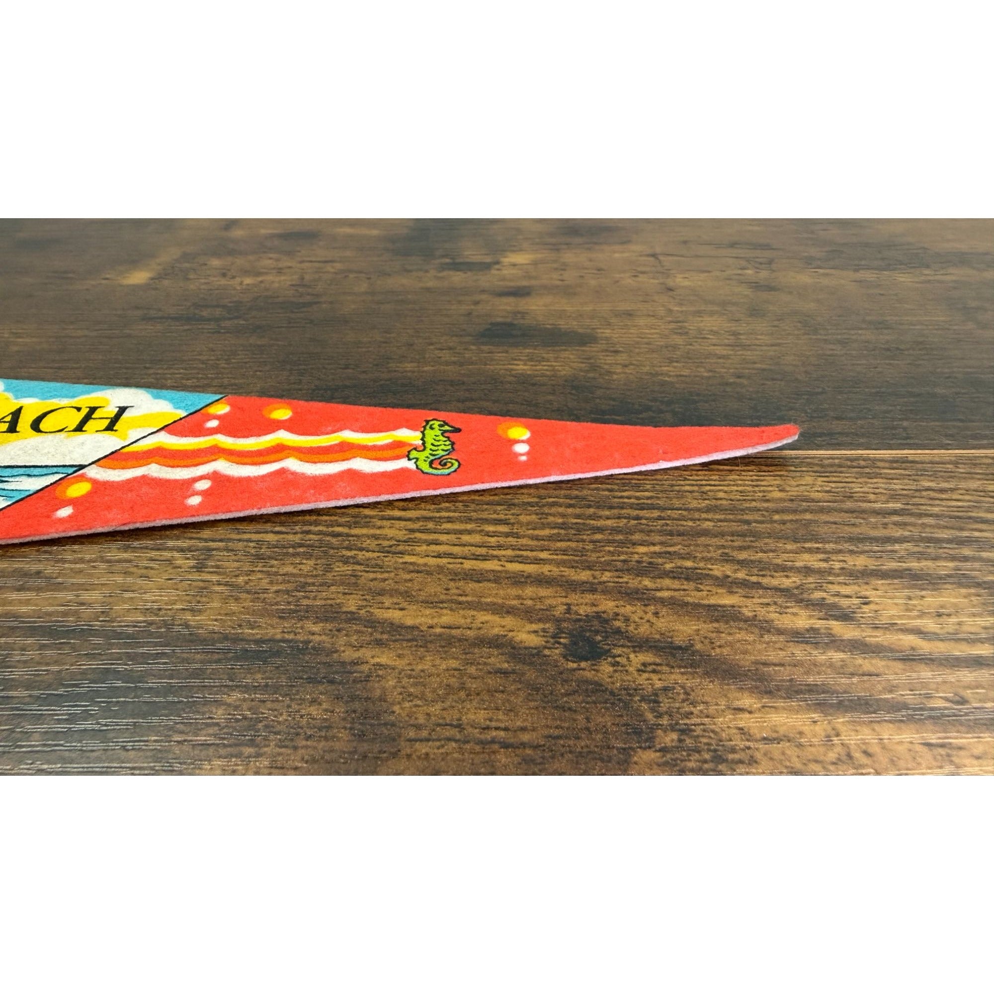 Vintage Weirs Beach Laconia N.H. Souvenir Felt Pennant 14.5 inches