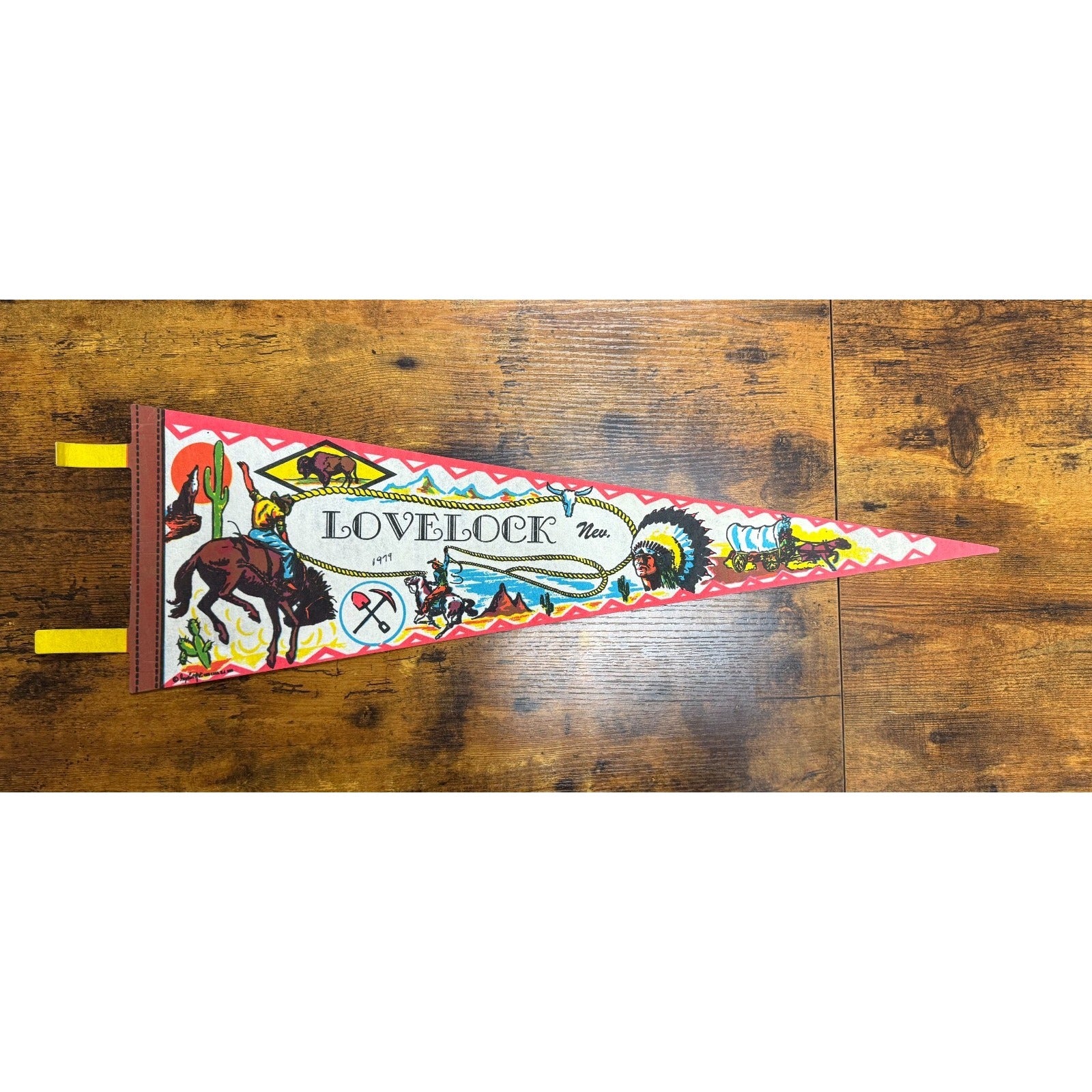 Vintage Lovelock, Nevada pennant