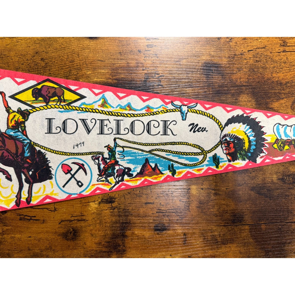 Vintage Lovelock, Nevada pennant