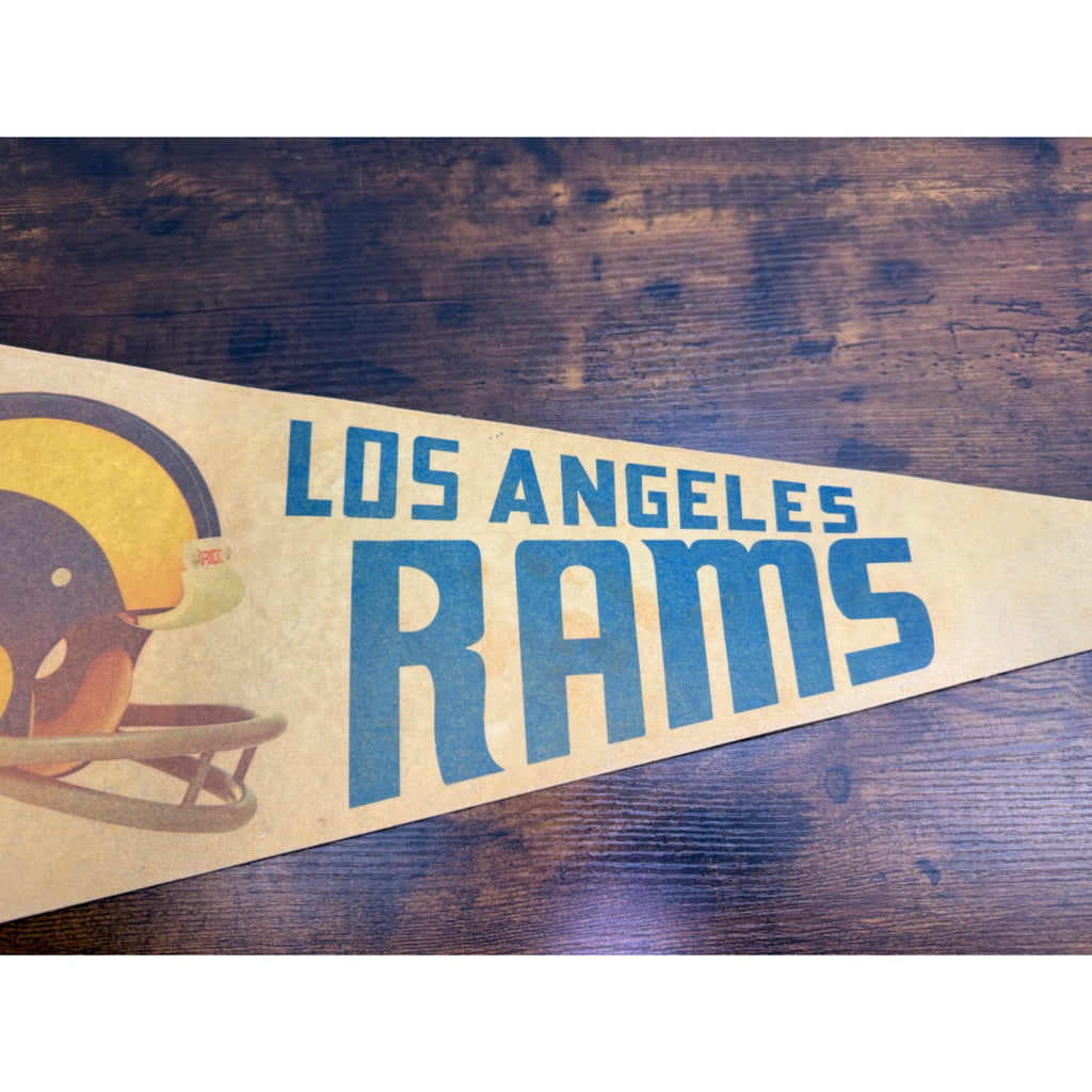 Vintage Los Angeles Rams NFL Pennant With Helmet Graphic 30 inches