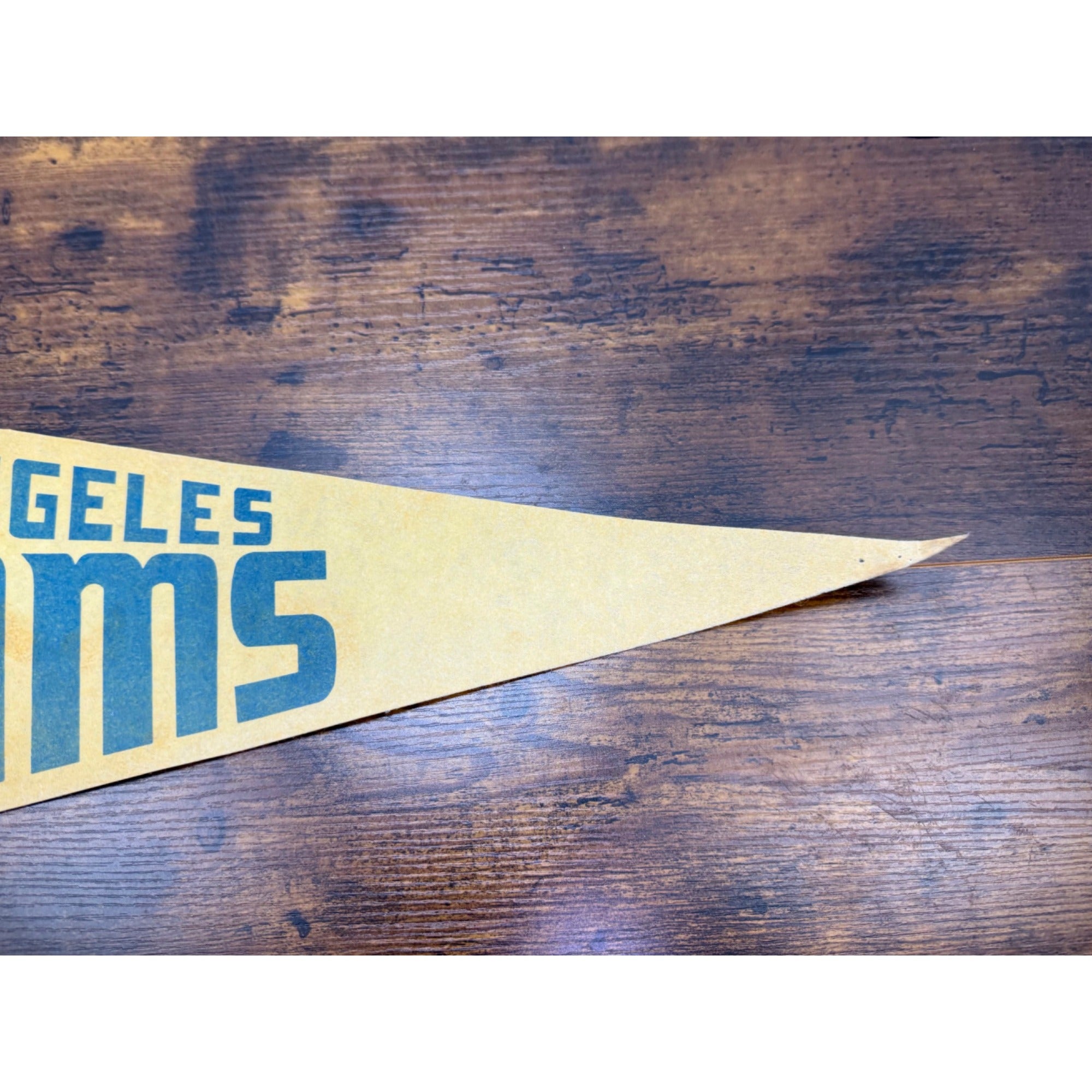 Vintage Los Angeles Rams NFL Pennant With Helmet Graphic 30 inches