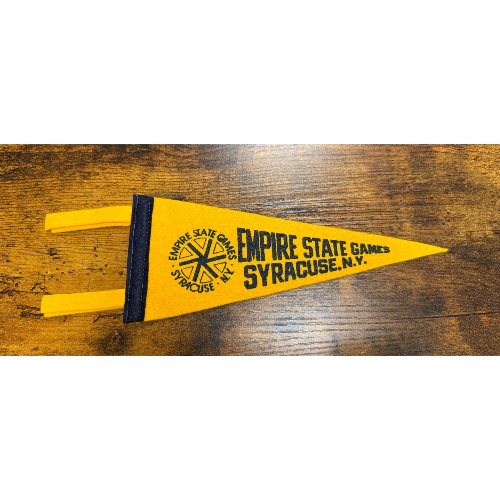 Vintage Empire State Games Syracuse, N.Y. mini pennant