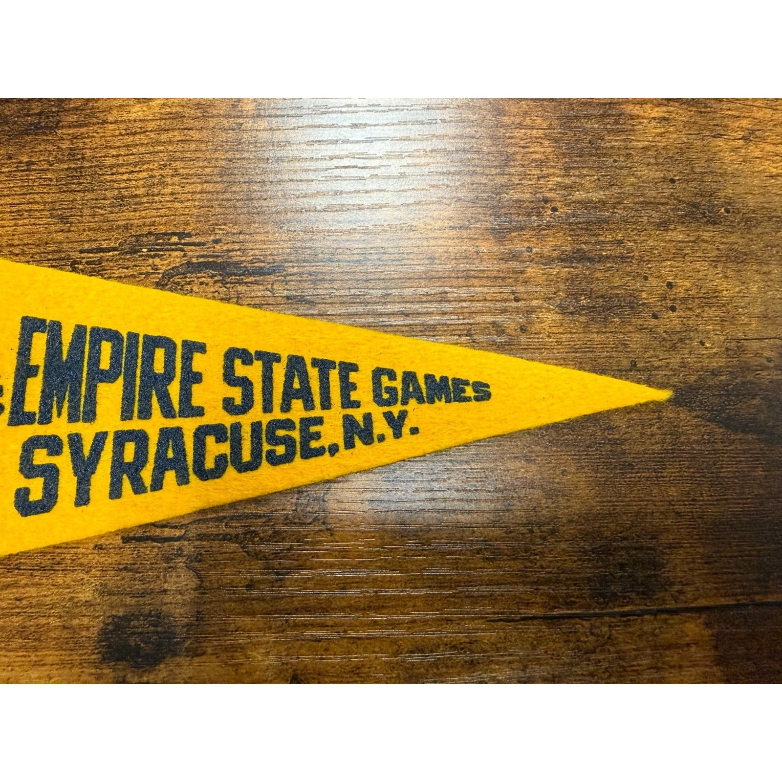 Vintage Empire State Games Syracuse, N.Y. mini pennant
