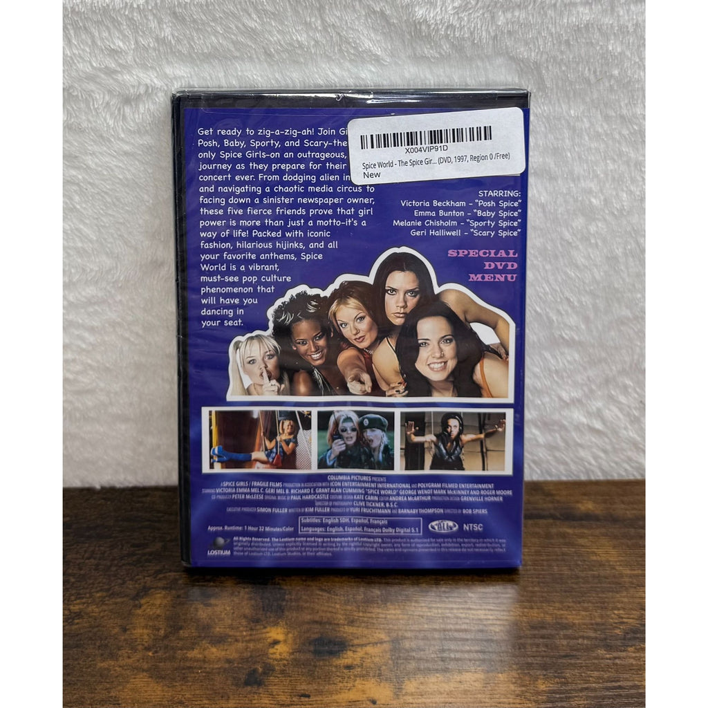 Spice World DVD 1997 Movie Spice Girls Sealed NTSC PG Region Free