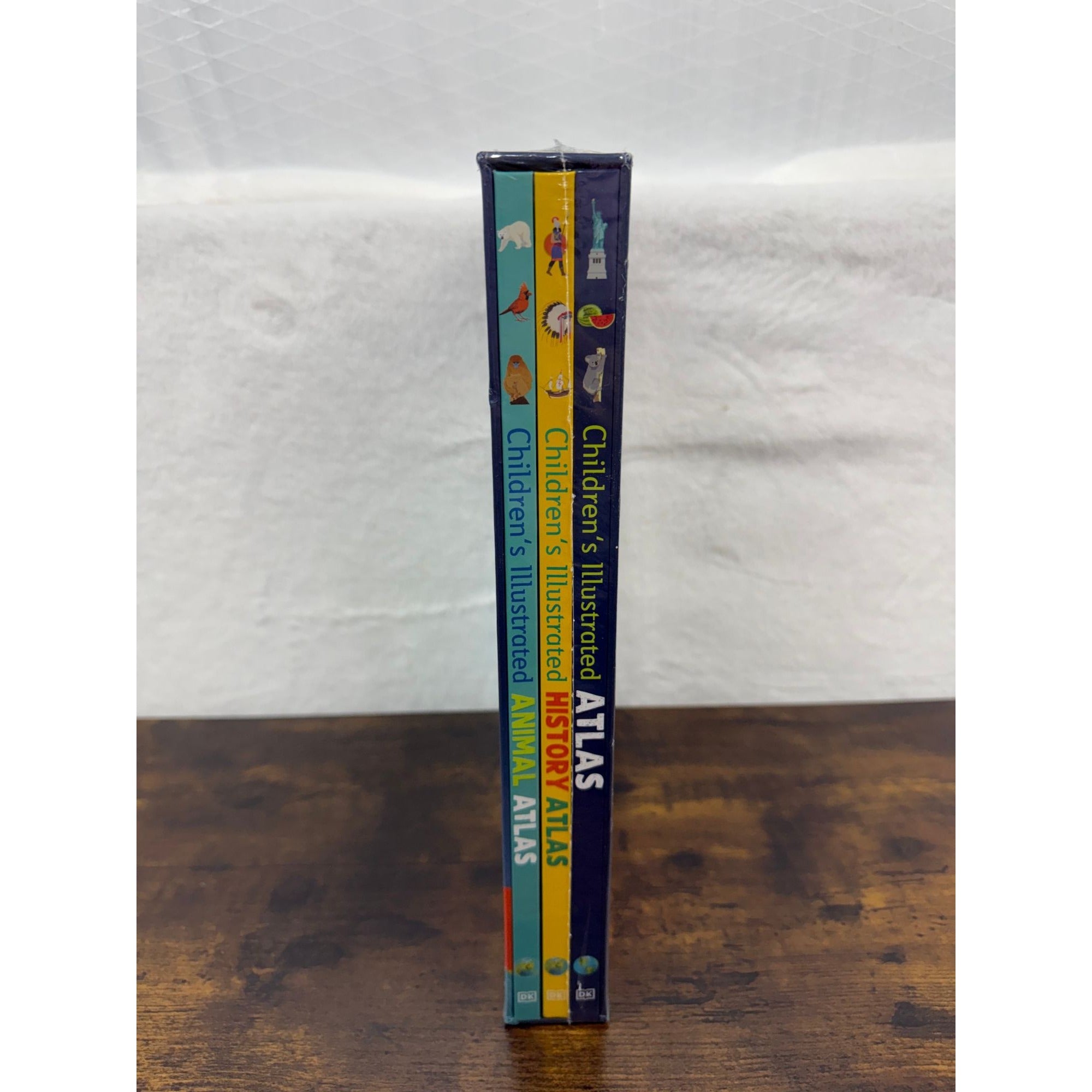 Childrens Illustrated Atlas Collection By DK - 3 Books & 3D Paper Builds