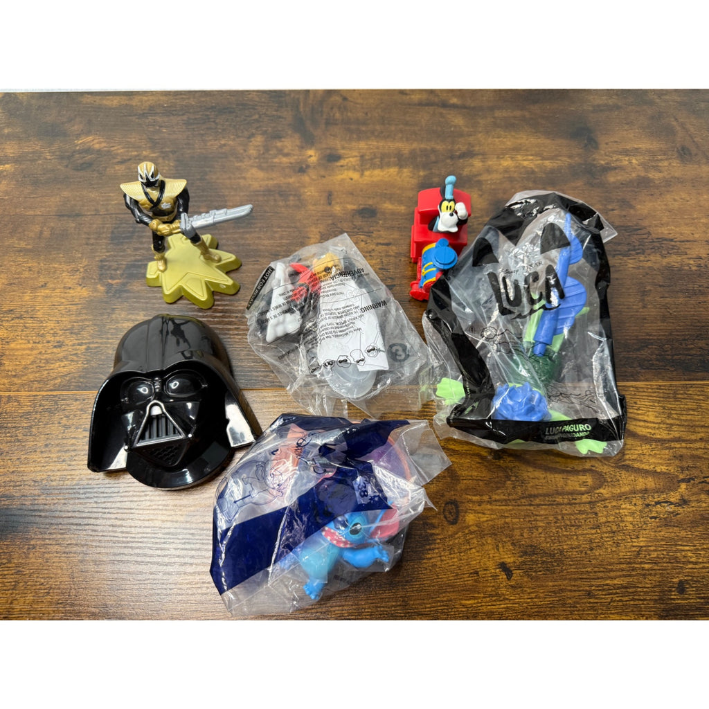 Mixed Toy Bundle With Disney Star Wars Power Rangers & McDonalds Collectibles